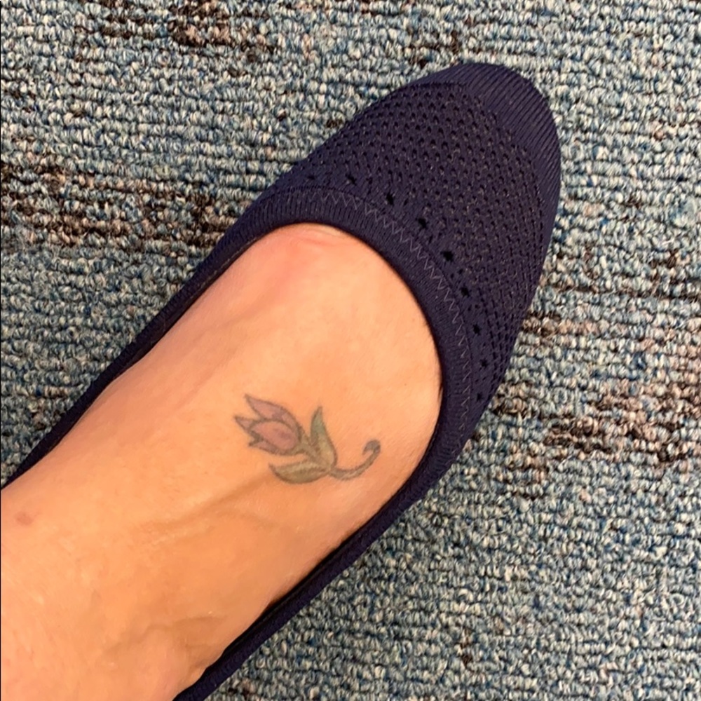 Cole Haan Grand Os ballet flats navy blue